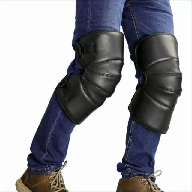 Winter knee pads motorcycle knee pads electric car riding men and women leg pads windshield cold outer wear thickened warm riding
