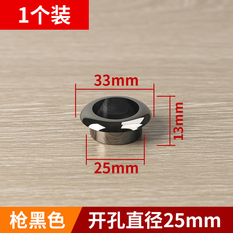 Nylon round wire box finishing hole cover computer desktop wire box desk threading hole furniture hardware accessories