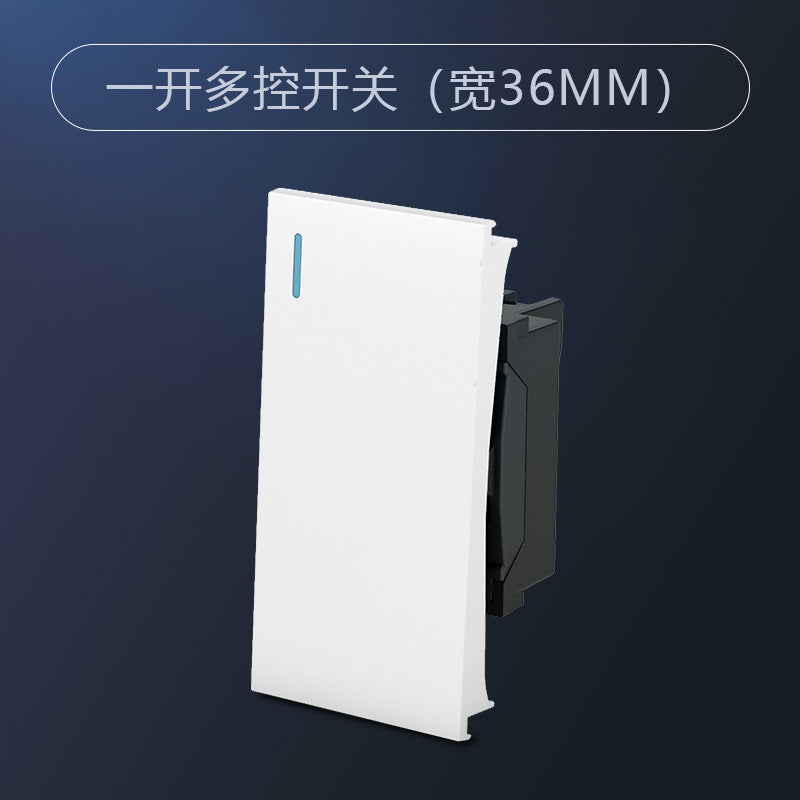 Chint Electric 118 type 5C white household 3 holes 5 holes 16a air conditioner socket with switch module usb plug