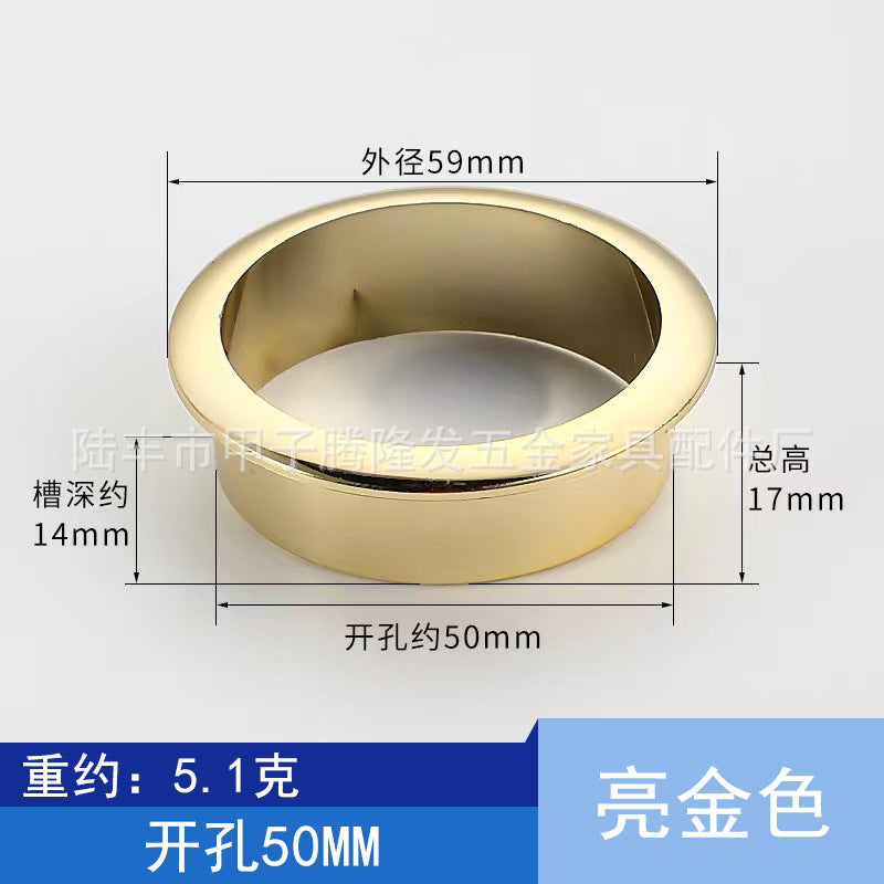 Tenglongfa Hardware, Computer Desk Plastic Threading Hole Cover Desktop Wire Box Hole Tracking Opening Hole Cover Round