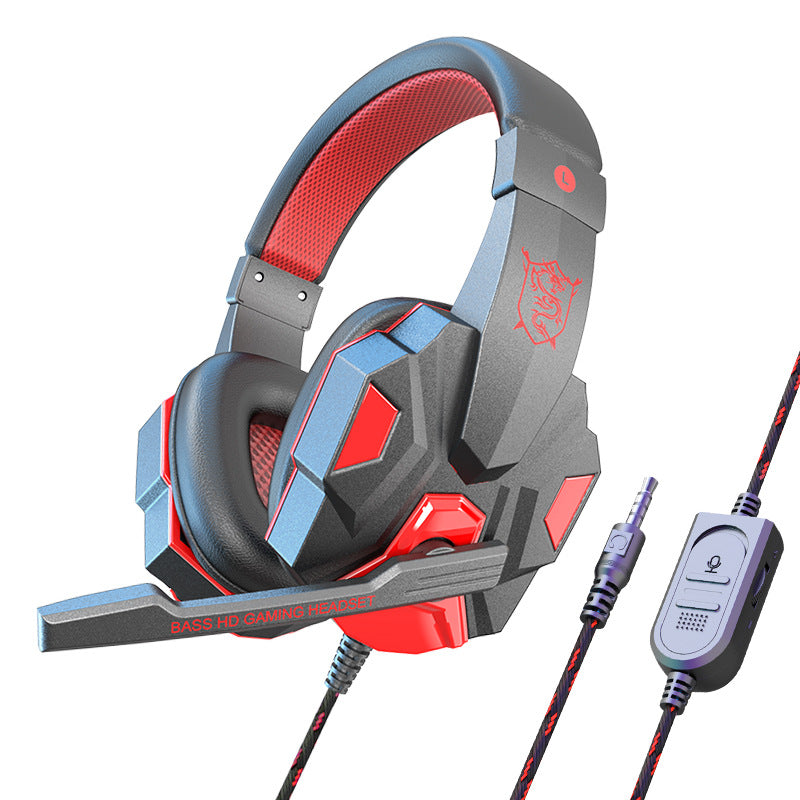Cross-border dedicated ear + wired laptop special headset game e-sports headset factory wholesale