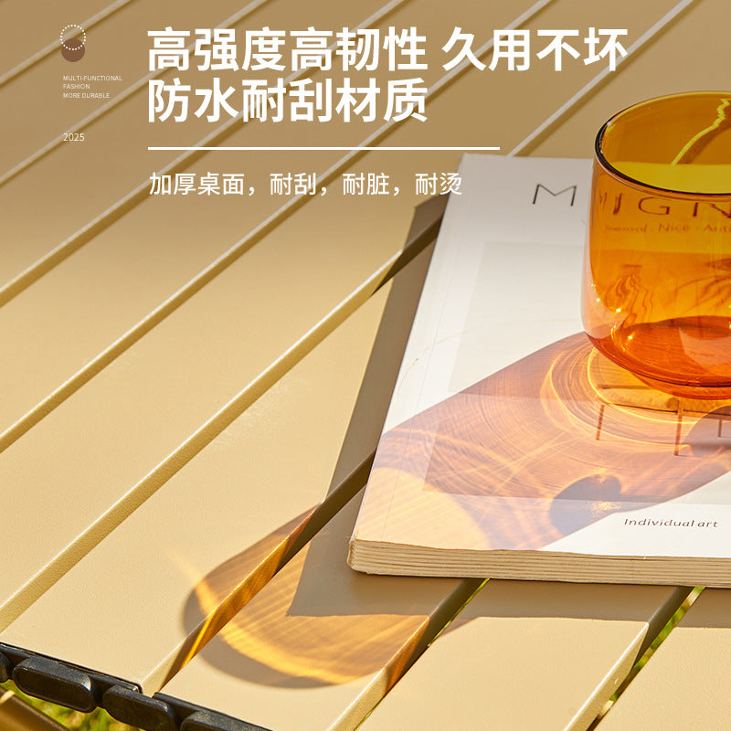 Young Master Yang Outdoor Camping Set Folding Table and Chair Combination Moon Chair Egg Roll Table One Piece Hair Factory Camping