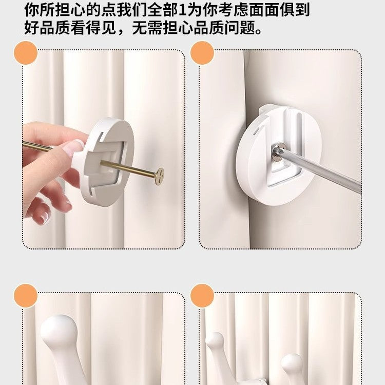 Home radiator drying rack [non-slip, stable and hole-free] hook, coat hook, bathroom hanging towel drying rack