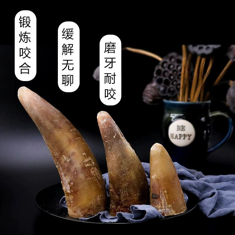 Air-dried horn dog snacks contain horn pulp nutrition calcium molar teeth cleaning does not hurt the stomach and is resistant to gnawing molar sticks