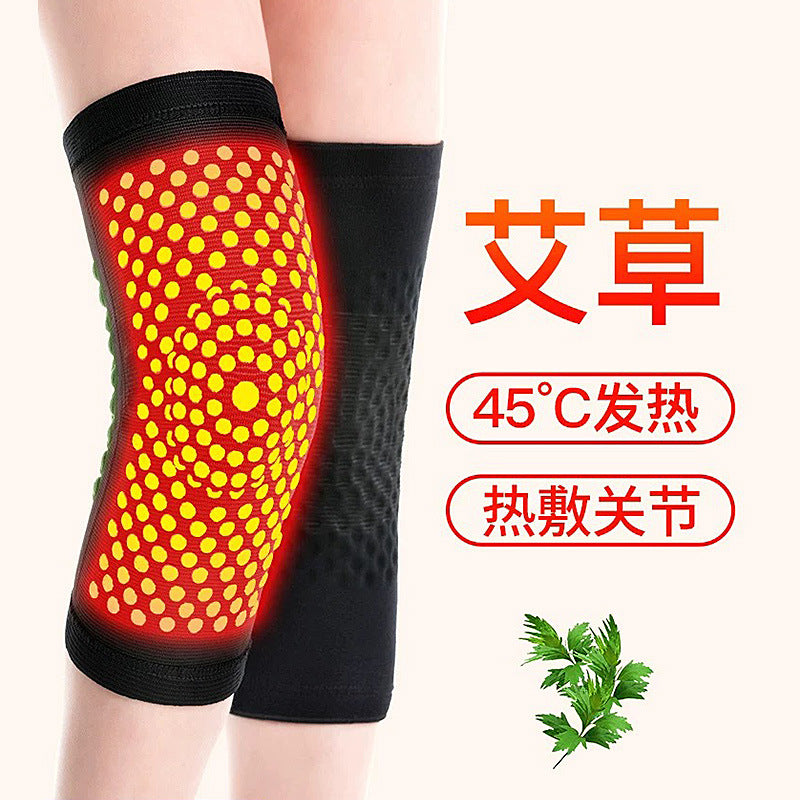 Knee pads wormwood heating warm old cold legs men and women paint joints hot compress the elderly autumn and winter cold protective sheath heating knee pads
