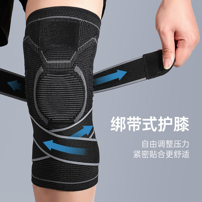Professional Sports Knee Pads Official Genuine Badminton Basketball Hiking Protection Knee Men's and Women's Straps Patella Straps