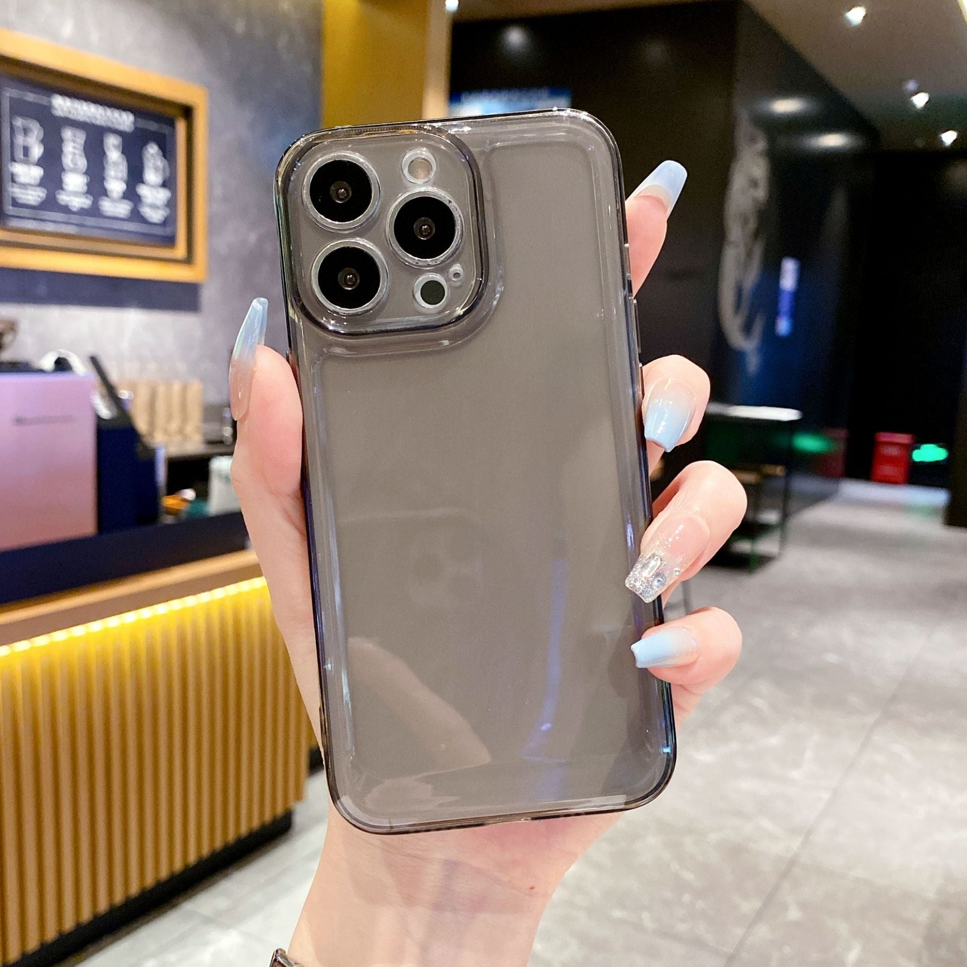 Applicable to Apple 17promax transparent mobile phone case iphone16tpu anti-drop 15 space all-inclusive 13 protective case