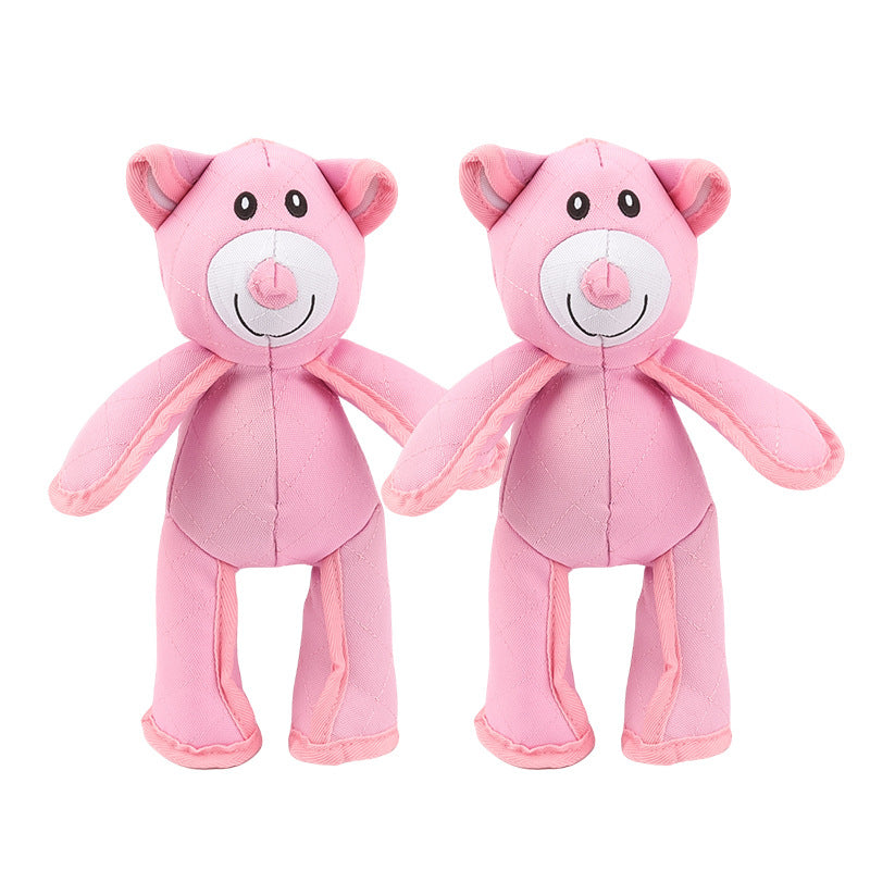 Powerful Bear Bite Resistant Oxford Cloth Dog Sound Grinding Teeth Companion Dog Toys Pet Supplies Companion Dolls