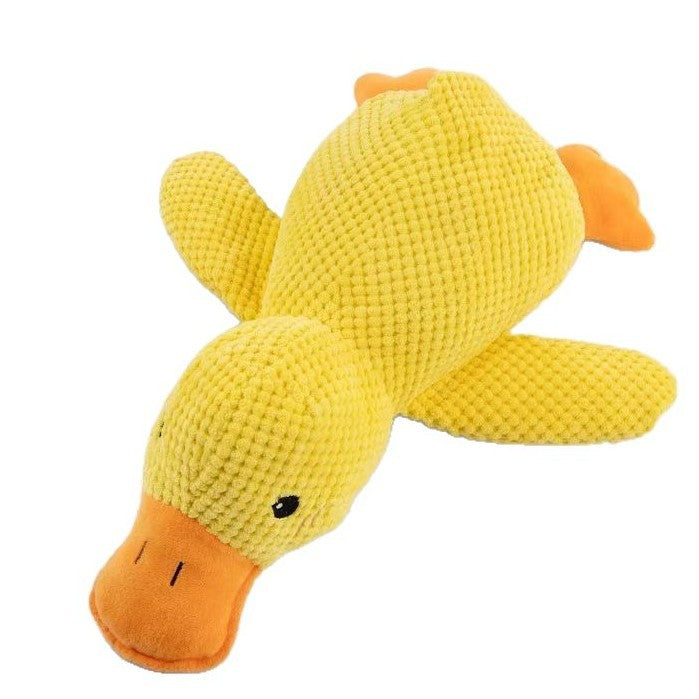Popular Sleeping Duck Dog Toy Small and Medium-sized Dog Pet Sound Toy Plush Resistant Grinding Teeth Sound Relief