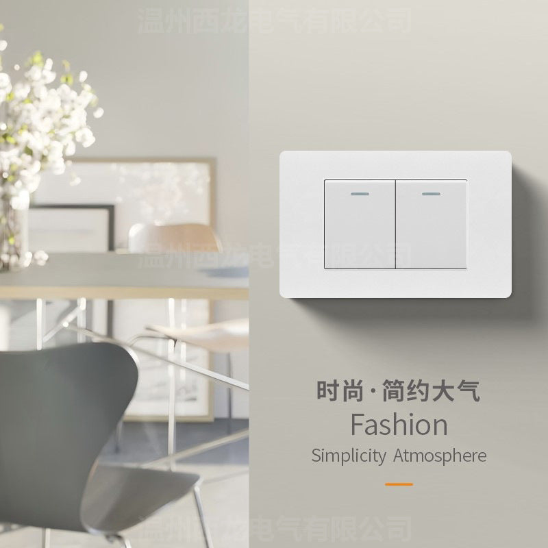 Thai American standard socket panel 118 type switch Italian American standard six-hole USB wall international multi-function three-hole Europe