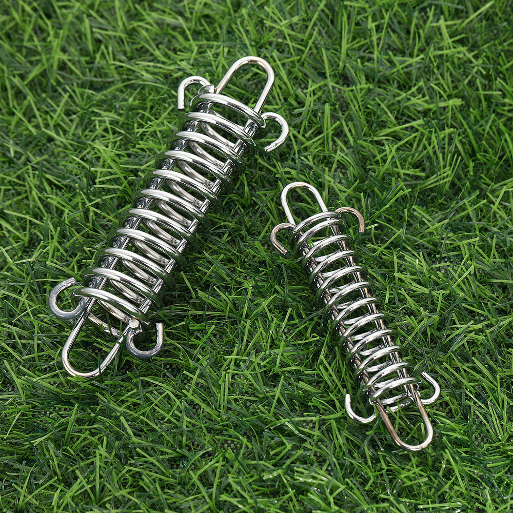 Reinforced outdoor camping tent spring buckle strong wind rope buckle stainless steel canopy tensile buckle pet traction rope buckle