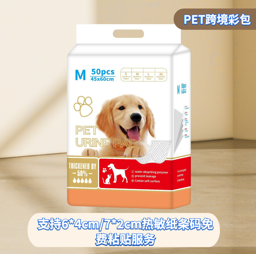 Wholesale Cross-border Dog Diaper Pet Diaper Pad Dog Cat Diaper Teddy Diaper Toilet Absorbent Pad Pet Supplies
