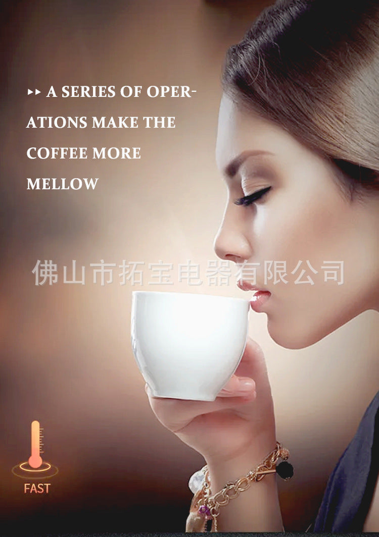 Coffelady automatic espresso machine, color screen touch one-click coffee froth