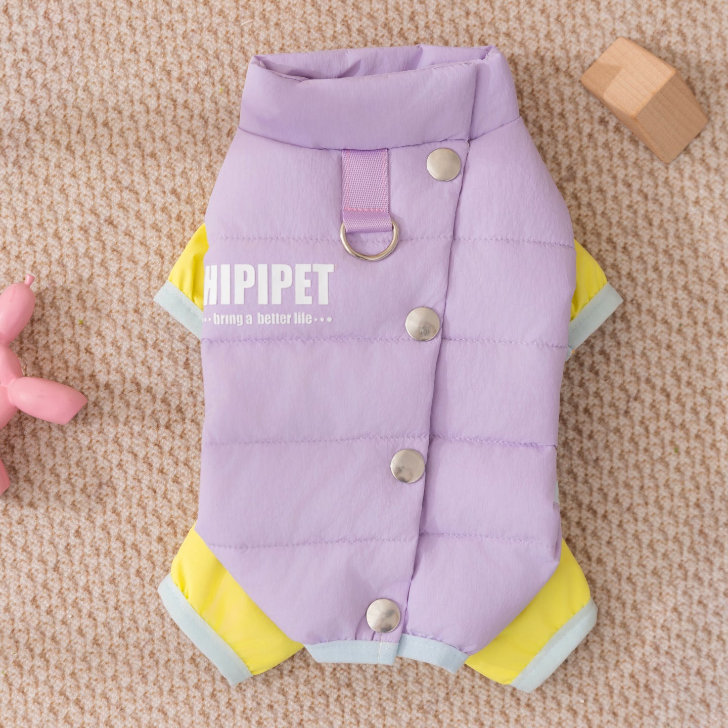 Autumn and winter dog clothes thickened warm quilting cotton pockets traction cat pet than bear four-legged cotton-padded dog clothes