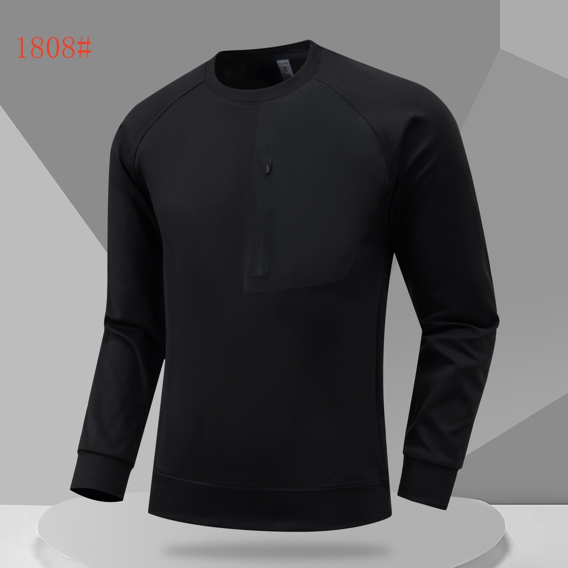 Outdoor running fitness sportswear moisture-absorbing quick-drying bottoming top men's and women's casual slim-fit crew neck long-sleeved t-shirt