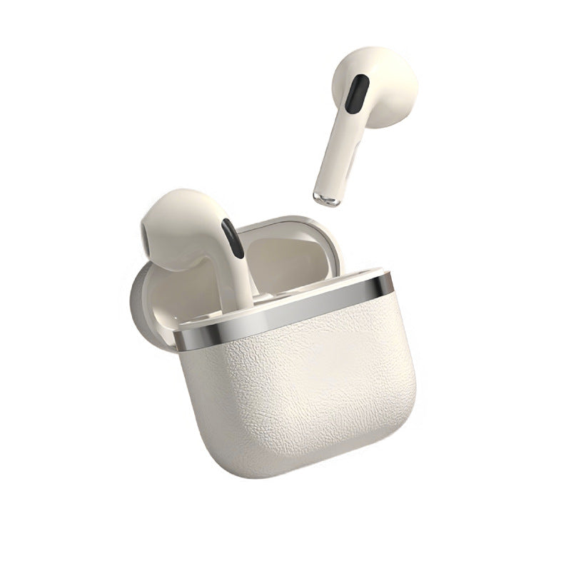 Cross-border explosion PRO4S Bluetooth headset fourth generation leather pattern true wireless headset super long battery life sports high quality TWS