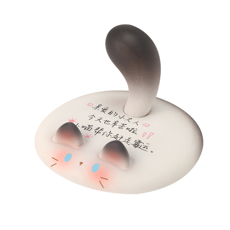 Cute creative design Meow Meow mobile phone holder A must-have artifact for home lazy people Mobile phone holder Vinyl desktop ornament