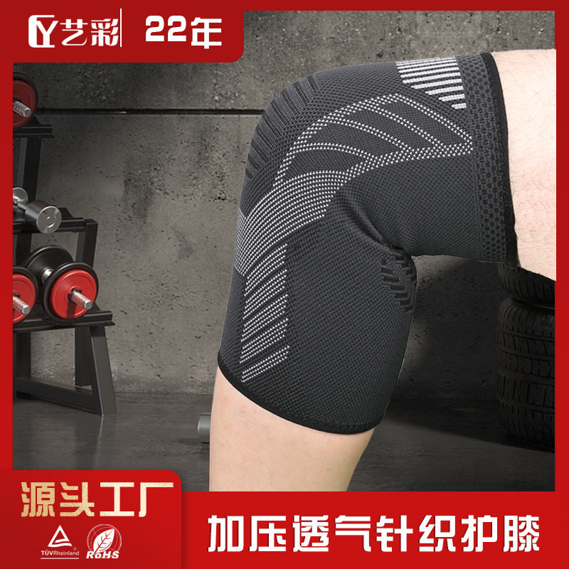 Warm pressurized breathable knitting sports knee pads cycling basketball running fitness mountaineering outdoor joint protective cover