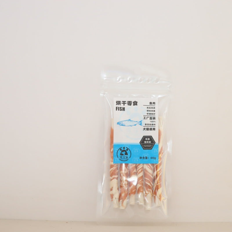 Dog snacks, chicken and duck wrapped cowhide rolls, dog molar sticks, puppies, teddy, large and small dogs, pet snacks wholesale