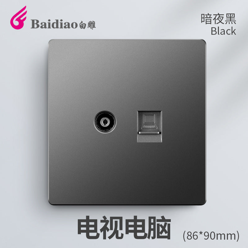 British standard switch socket British one-open 13A British standard multi-function five-hole USB European standard panel 25A45A switch