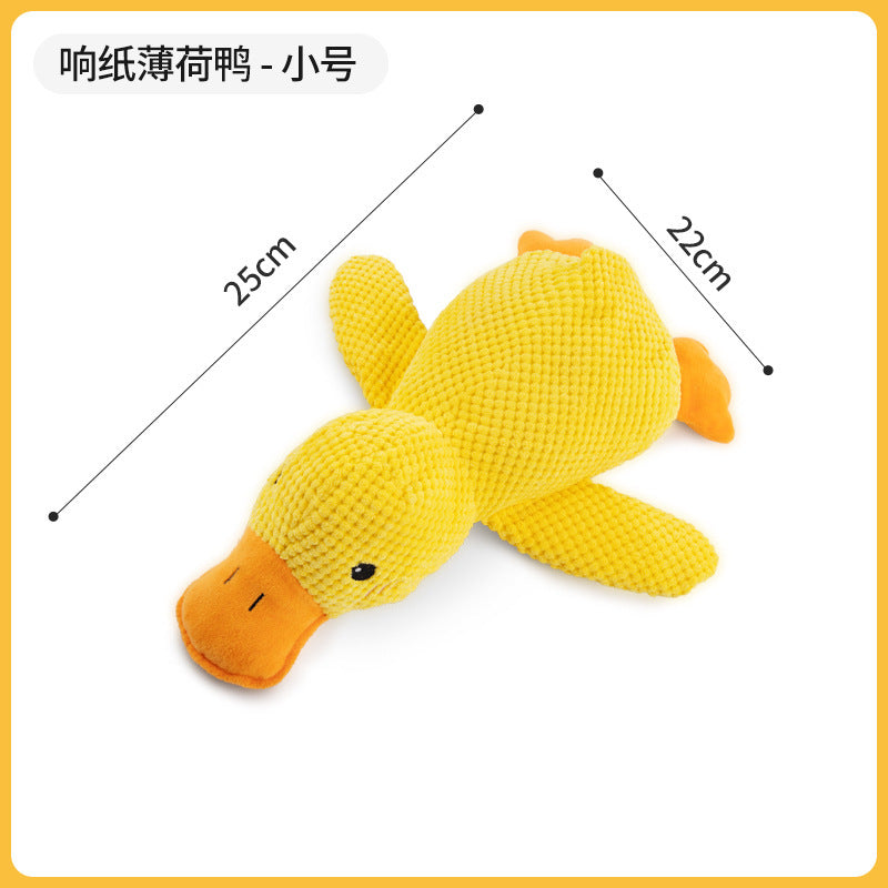 Cute pet significant other cat mint duck PP cotton scratch resistant bite resistant pineapple down pet explosion dog cat sound toy