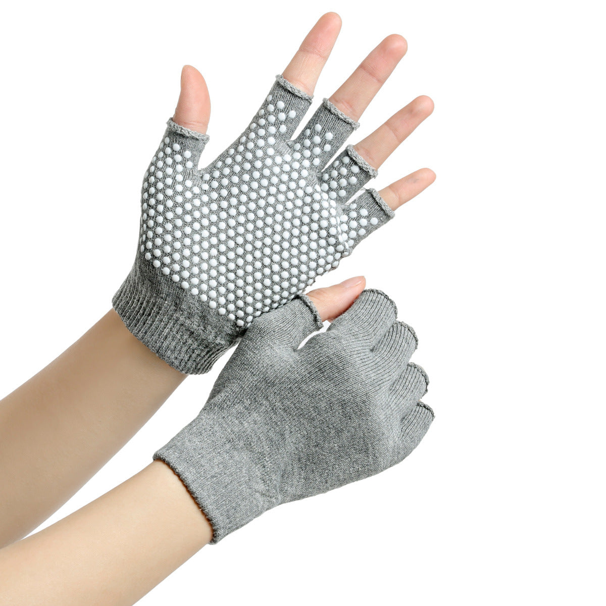 10-Color Women's Half Finger Fitness Gloves Barbell Pot Carrying Equipment Cycling Yoga Pilates Skipping Rope Badminton Anti-wear