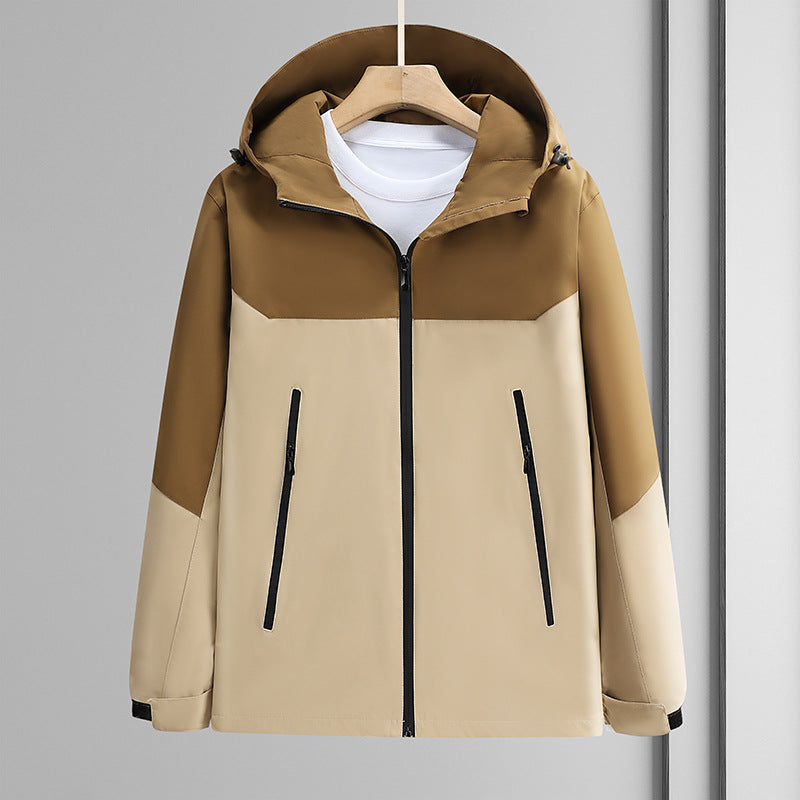 Windproof and waterproof outdoor team clothes solid color thin workwear tooling jacket workwear jacket custom printed logo