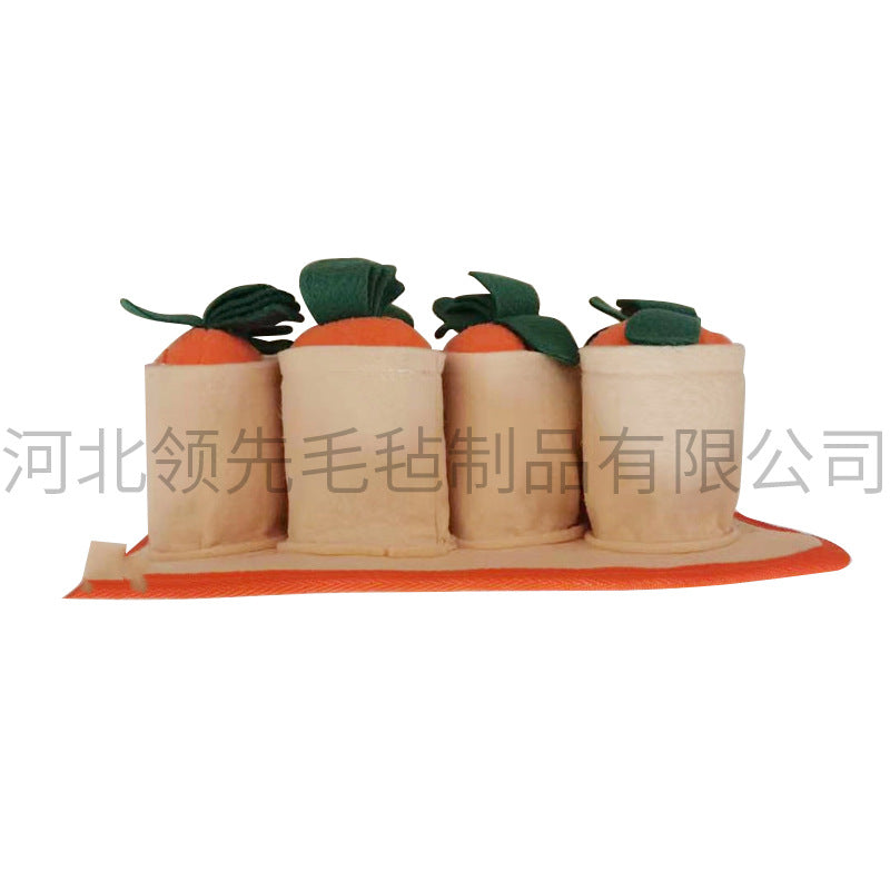 New pet sniffing pad pulling radish pet toy dog slow food pad cat and dog educational training sound and smell pad