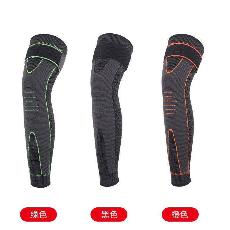 Sports knee pads lengthened knee protection cover pressurized to keep warm old cold legs men and women joints elderly people heating cycling autumn and winter