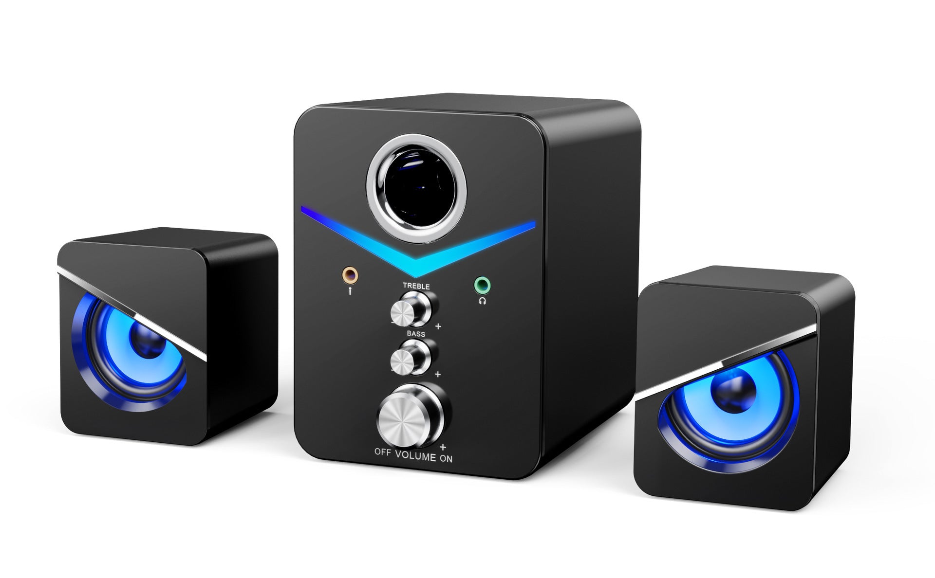 SADA Computer Audio Home Desktop Notebook General Purpose Small Speaker Wired Desktop Subwoofer Speaker