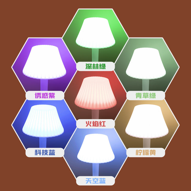 Intelligent voice control bedside adjustable desk lamp socket, mobile phone holder with USB interface, voice-activated dimmable light