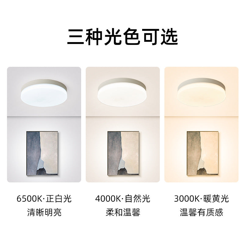 LED intelligent induction ceiling light round white human body induction light bedroom light balcony corridor light cross-border manufacturers