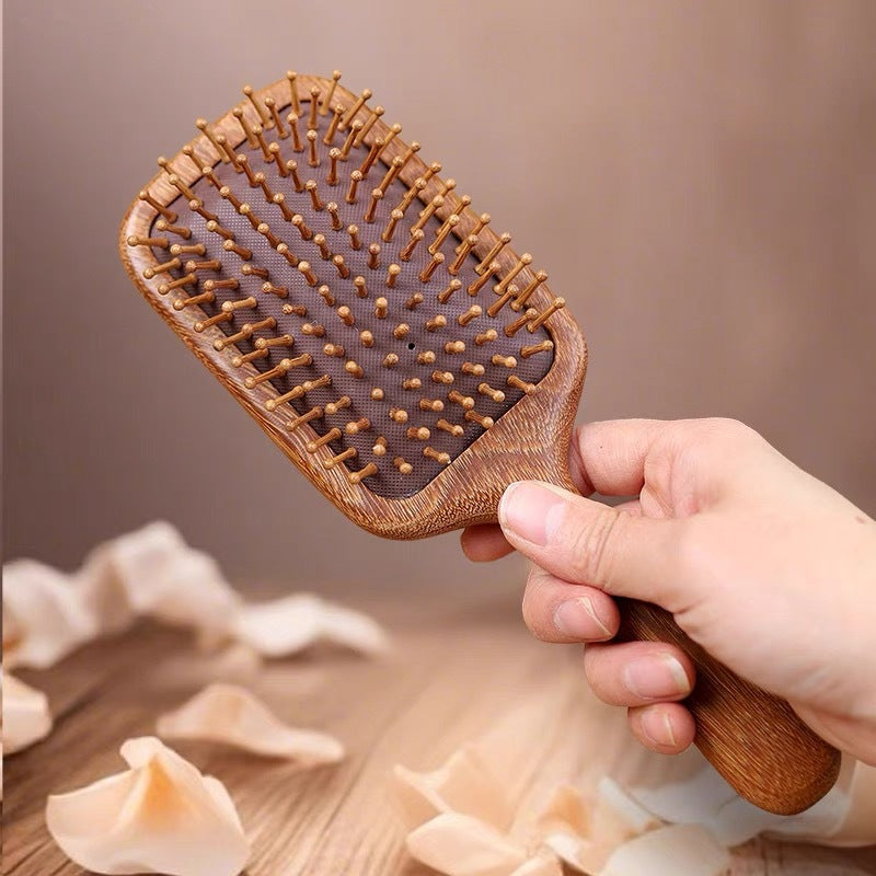 Sandalwood Air Cushion Comb Women's Household Shunfa Head Scalp Meridian Massage Comb Hair Follicle Unclogging Portable Airbag Comb