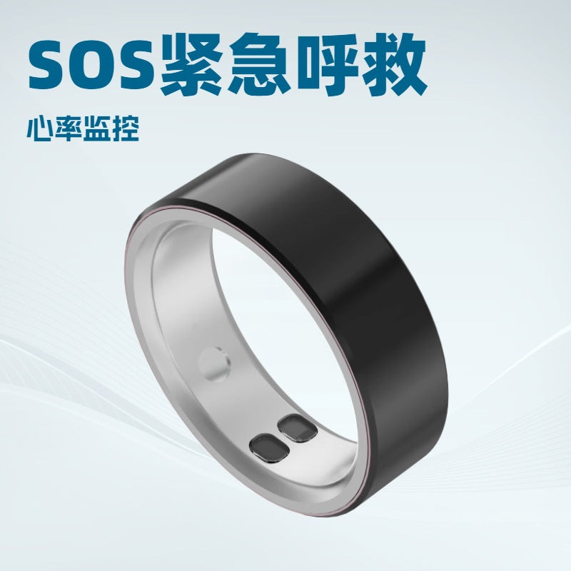 AC11 smart ceramic ring emergency call for help vibration reminder calorie sleep heart rate blood meter step pressure smart touch
