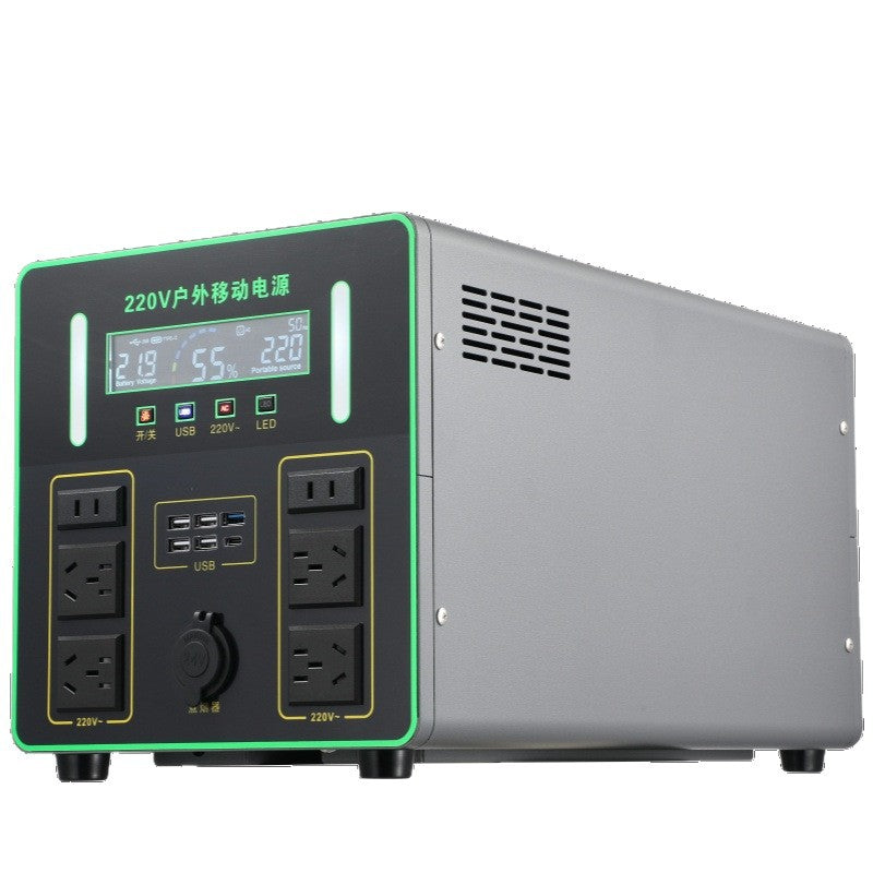 220V outdoor mobile power supply portable stall self-driving tour charging high power large capacity field power supply