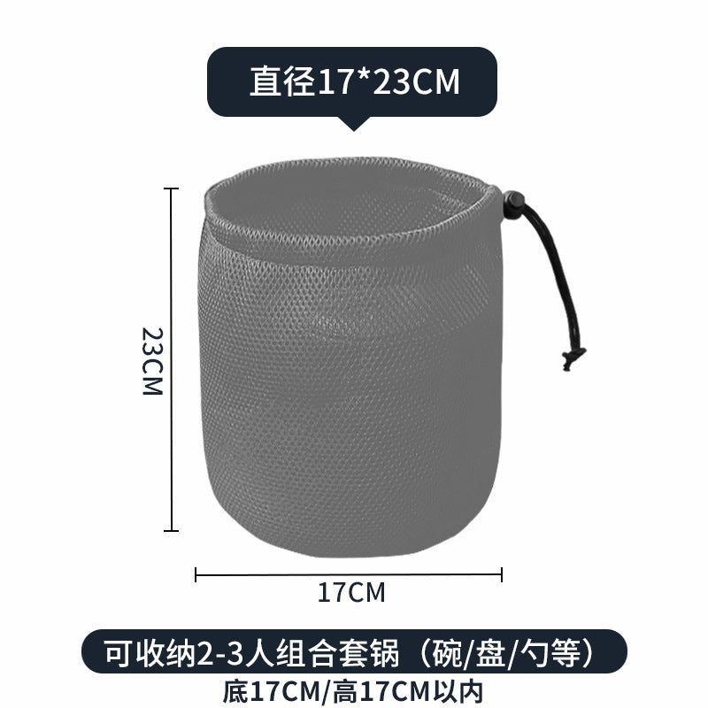 Outdoor cookware bag Sports picnic bag Sundries accessories Finishing bag Picnic cutlery Stove drum Camping equipment storage
