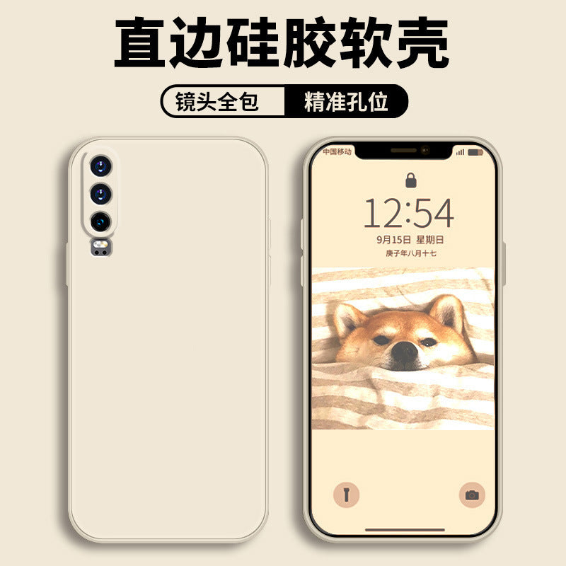 Applicable to Huawei p30 mobile phone case protective case, liquid soft silicone all-inclusive anti-drop male and female shell