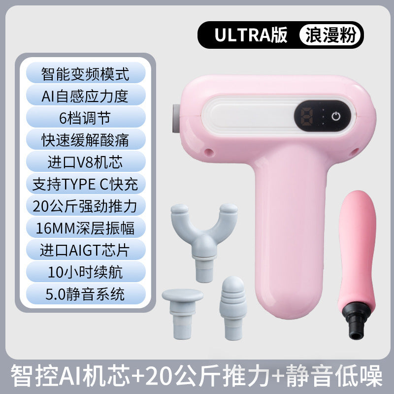 Cross-border mini fascia gun Household professional mini muscle massager Electric relaxation neck gun for boys and girls