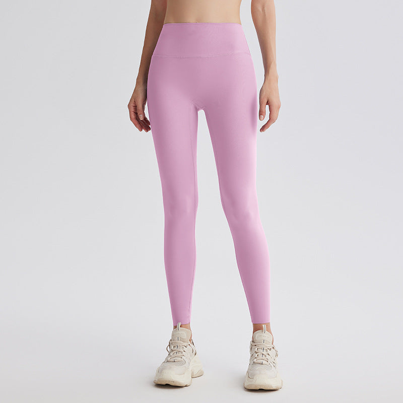 Upgrade the sixth generation of double-sided abraded shark pants, high-waisted nude yoga clothes, running sports fitness pants, hip-lifting yoga pants.