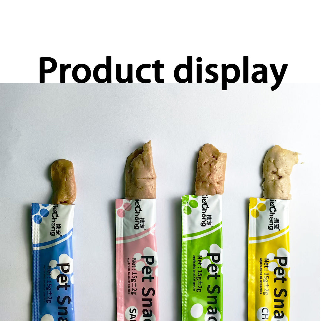 Cross-border wholesale cat strips cat snacks cat strips wet food nutrition hydration into cats and kittens general English factory wholesale