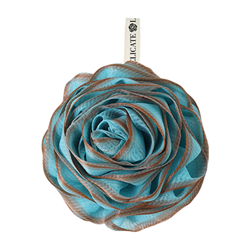 High-end two-color rose bath ball female bath ball bathroom special super soft foaming artifact non-loose large bath flower