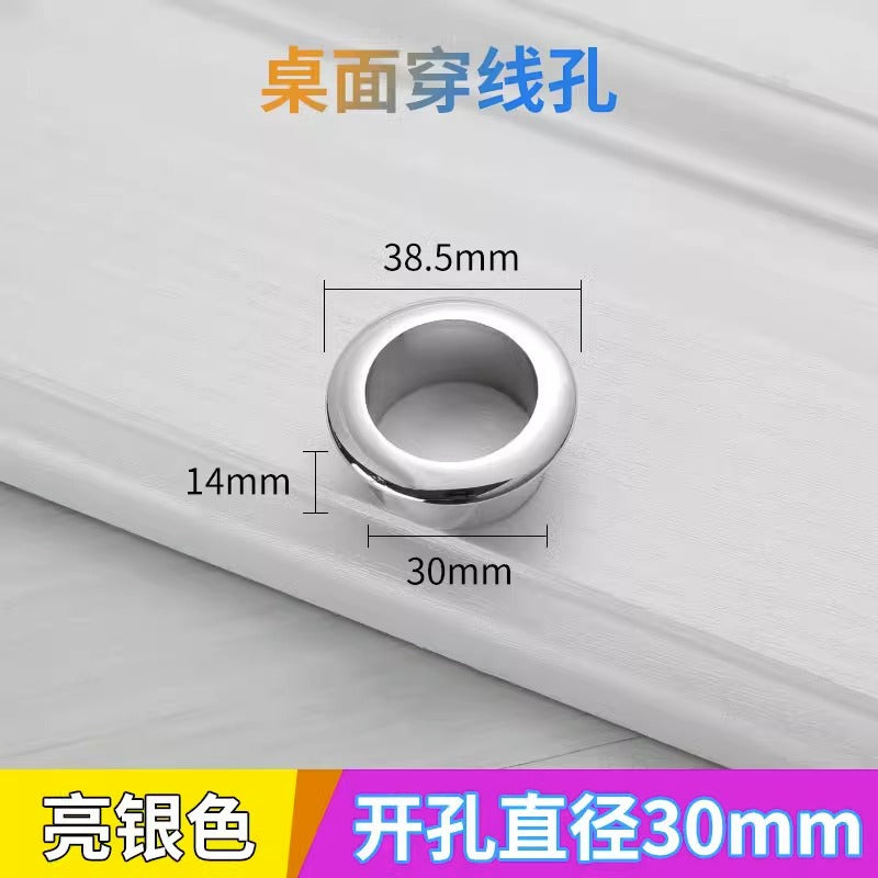 Computer Desktop Desk Threading Hole Cover Desk Face Hole Threading Wire Box Opening Hole Cover Round Decorative Ring