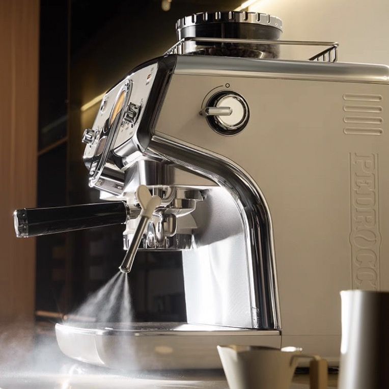 Coffee machine home commercial semi-automatic Italian grinding all-in-one machine does not need to press powder, advanced intelligent one piece is approved