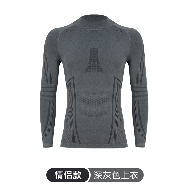 Outdoor mountaineering merino wool quick-drying underwear set men's and women's perspiration breathable sports function ski quick-drying clothes