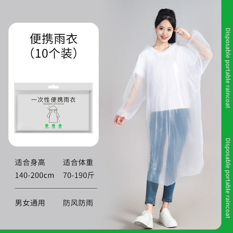 poncho long whole body rainstorm protection according to disposable raincoat style home transparent travel rafting thickened women