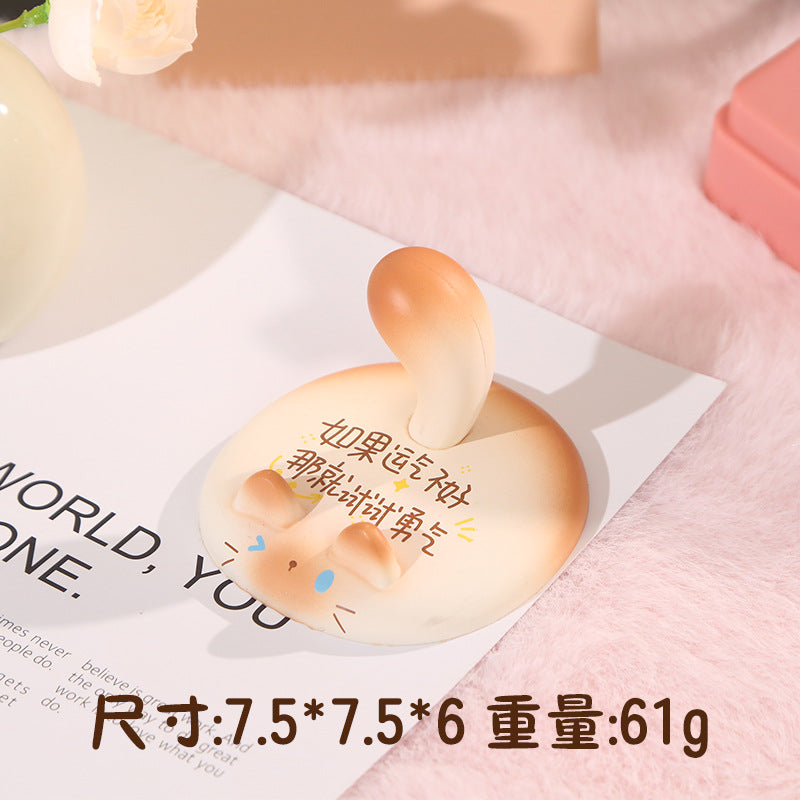 Cute creative design Meow Meow mobile phone holder A must-have artifact for home lazy people Mobile phone holder Vinyl desktop ornament