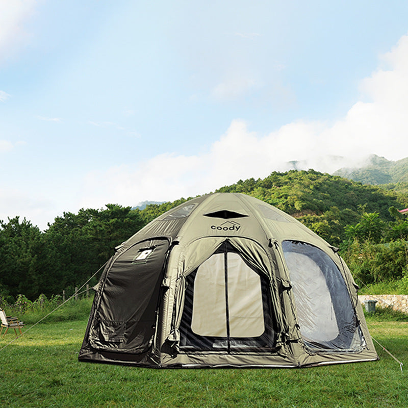 Junxin outdoor camping inflatable tent Coody cotton starry sky car tail ball tent canopy tent 3-5 people rainproof