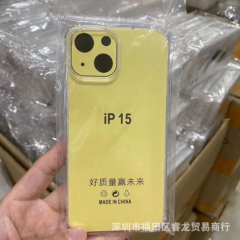 Transparent application Apple 15/16 anti-drop 14 mobile phone case iphone13pro mobile phone case PM soft case 11 wholesale 13
