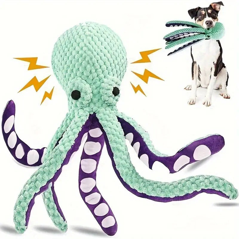 Amazon popular long-legged octopus dog plush pet toy interactive cross-border gnawing dog sound toy