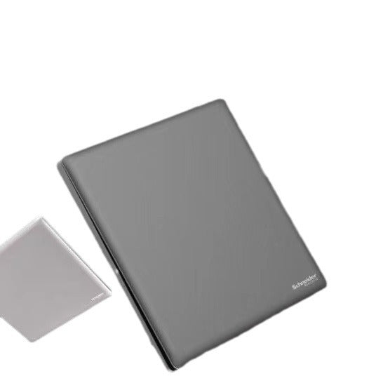 Schneider switch socket panel one open double control five holes smoke cloud ash wall usb plug Zhenbo series USB